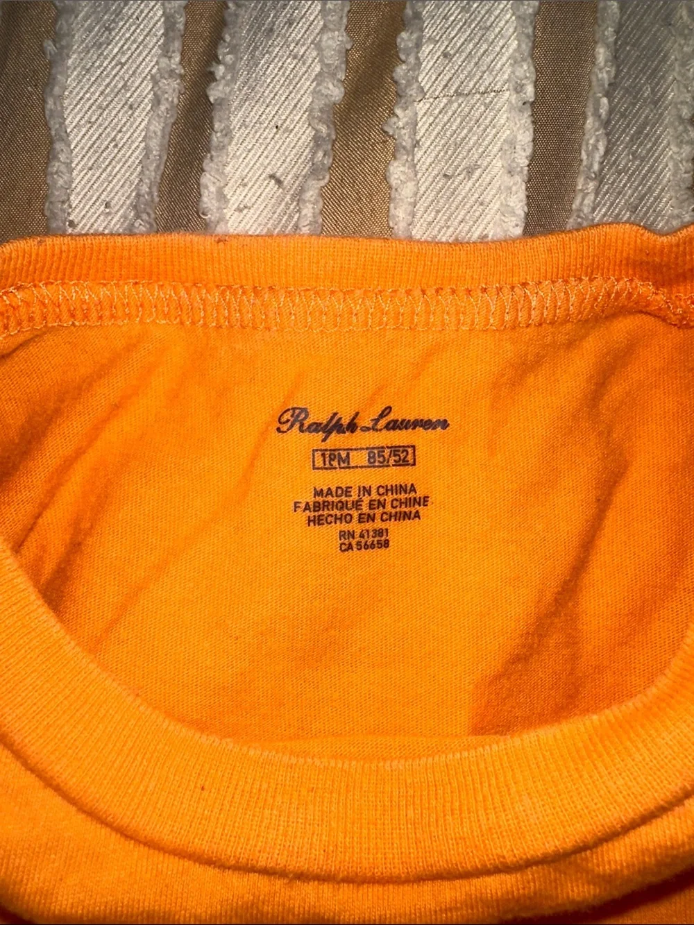 Ralph Lauren bright orange